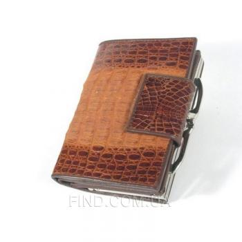 Женский кошелек из кожи крокодила River (PCM 254-H Golden Brown)