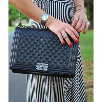 Женская сумка Chanel Boy Jumbo Bag (9600) реплика