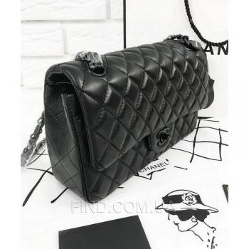 Женская сумка Chanel Classic Flap So Black (9739) реплика