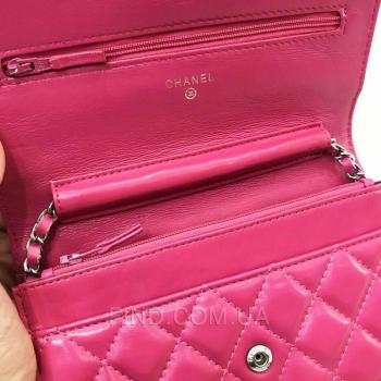 Женская сумка Chanel Woc Fuchsia (8094) реплика