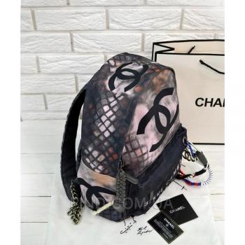 Рюкзак Chanel Graffiti Printed Canvas Backpack (9704) реплика