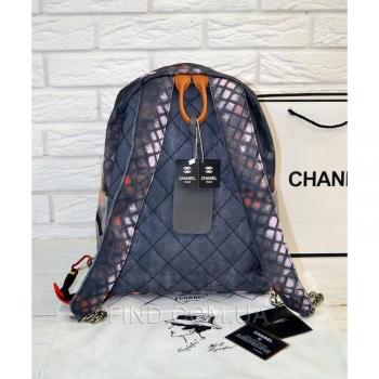 Рюкзак Chanel Graffiti Printed Canvas Backpack (9704) реплика