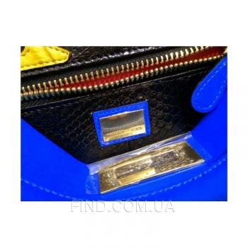 Женская сумка Fendi Peekaboo Medium Blue (2643) реплика