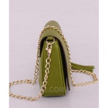 Женская сумка Gucci Soho Chain Shoulder Green Bag (3350) реплика