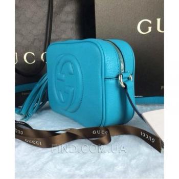 Женская сумка Gucci Soho Disco Blue Bag (3430) реплика