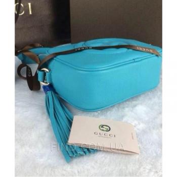 Женская сумка Gucci Soho Disco Blue Bag (3430) реплика
