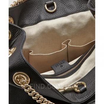 Женская сумка Gucci Soho Tote Black Bag (3472) реплика