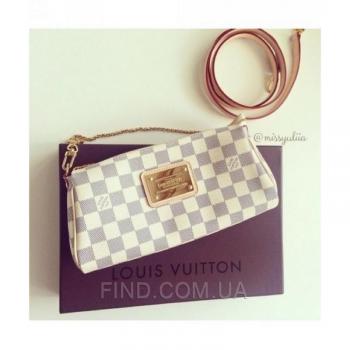 Женская сумка-клатч Louis Vuitton Damier Azur Eva (4060) реплика