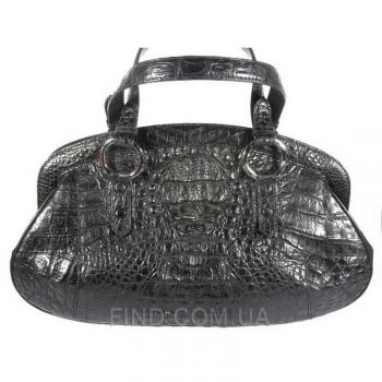 Женская сумка из кожи крокодила River (BCM 490 black)