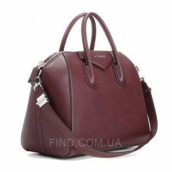 Женская сумка Givenchy Antigona Bag Burgundy (2925) реплика