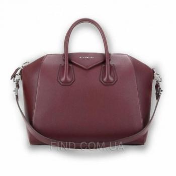 Женская сумка Givenchy Antigona Bag Burgundy (2925) реплика