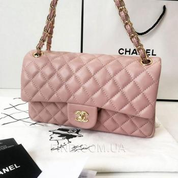 Женская сумка Chanel Classic Flap Bag Pink (9742) реплика