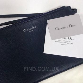 Женская сумка Dior Diorissimo Dark Blue Medium (2322) реплика