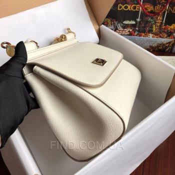 Женская сумка Сумка Dolce & Gabbana Sicily White (4932) реплика