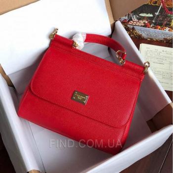 Женская сумка Сумка Dolce & Gabbana Sicily Red (4930) реплика