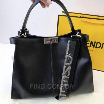 Женская сумка Fendi Peekaboo X Lite Black (2674) реплика