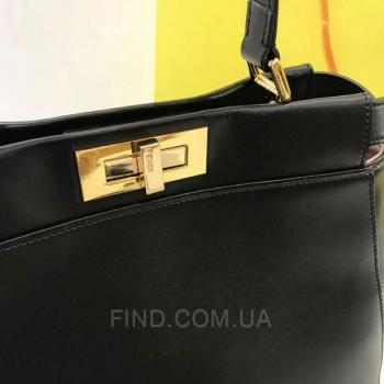 Женская сумка Fendi Peekaboo Iconic Black (2666) реплика