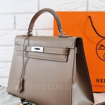 Женская сумка Hermes Kelly Taupe 32 cm (3790) реплика