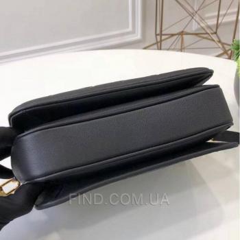Женская сумка Louis Vuitton Pochette Metis Empreinte Black (4162) реплика
