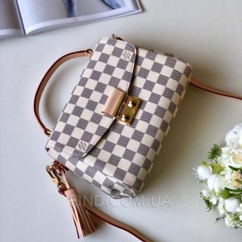 Женская сумка Louis Vuitton Croisette Damier Azur Canvas Bag (4051) реплика