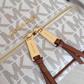 Женский рюкзак Michael Kors Rhea Signature Backpack Vanilla (5762) реплика