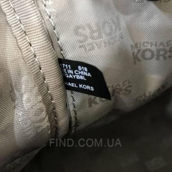 Женский рюкзак Michael Kors Rhea Signature Backpack Acorn (5761) реплика