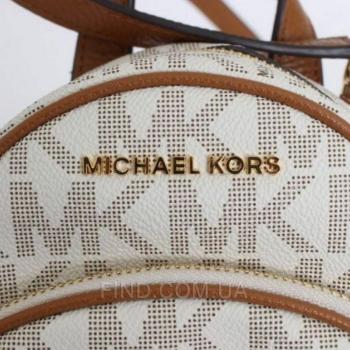 Женский рюкзак Michael Kors Abbey Signature Studded Backpack (5758) реплика