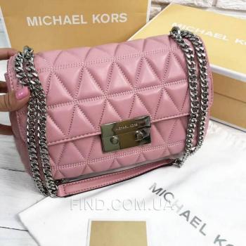 Женская сумка Michael Kors Sloan Pink (5719) реплика