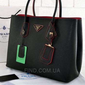 Женская сумка Prada Cuir Double Bag (6931) реплика