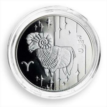 Серебряная монета знака зодиака Овен
