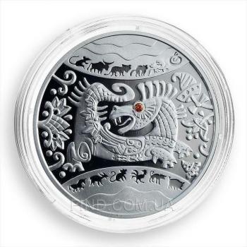 Серебряная монета Год Дракона