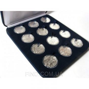 Cувенирный набор серебряных монет Восточный календарь