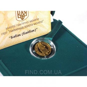 Золотая монета Сурок