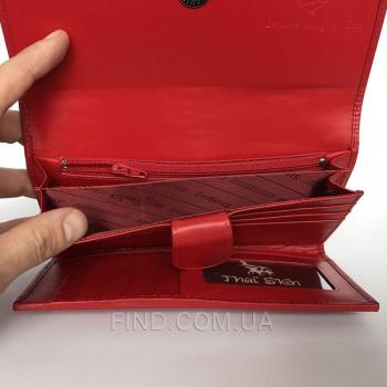 Женский кошелек из кожи ската (ST 52 RS Fire Red)