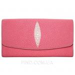 Женский кошелек из кожи ската (ST 52 Pink)