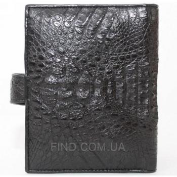 Мужское портмоне из кожи крокодила (ALMP 006H Black)