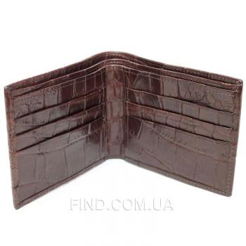 Портмоне из кожи сиамского крокодила (ALM 03 EX Brown)