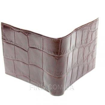 Портмоне из кожи сиамского крокодила (ALM 03 EX Brown)