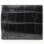 Мужское портмоне из кожи крокодила (ALM 03 B Black)