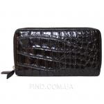 Сумка-кошелёк из кожи крокодила (ZAM 15 B Black)