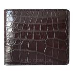 Мужской кошелек из кожи крокодила (ALM 03 B Brown)