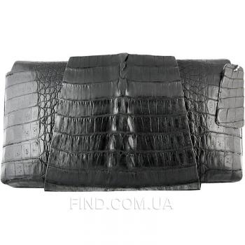Женская сумка из кожи крокодила (FCM 320 Black)