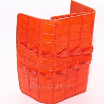 Женский кошелек из кожи крокодила (PCM 03 BT Orange)