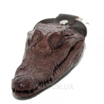 Брелок из головы крокодила (ALH 01 Brown)