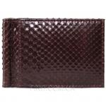 Зажим для купюр из кожи питона (PTMC 01 Brown)