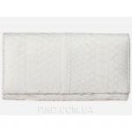 Женский кошелек из кожи питона (PT 53 White)