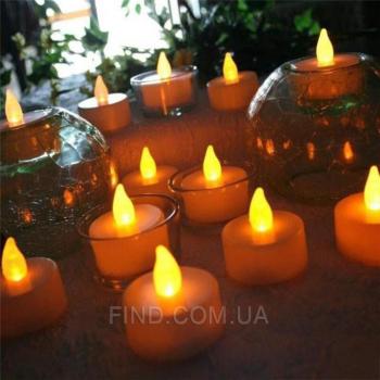 Светодиодные led свечи чайные (набор 12 шт.)