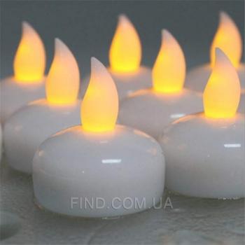 Светодиодные плавающие led свечи чайные (набор 12 шт.)