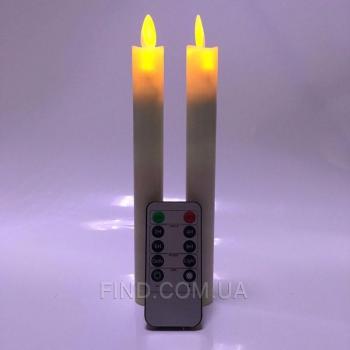 Светодиодные свечи с имитацией пламени тонкие Dancing Flame 210 (набор 2 шт.)
