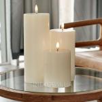 Светодиодные свечи с 3D эффектом и пультом ДУ (набор 3 шт.)